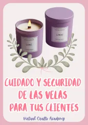 Portada de la guía PDF: Cuidado y seguridad de las velas para tus clientes