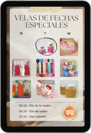 Imagen del mini curso: Velas de fechas especiales