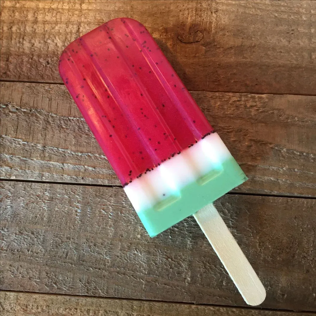 Jabón de glicerina tipo paleta frutal