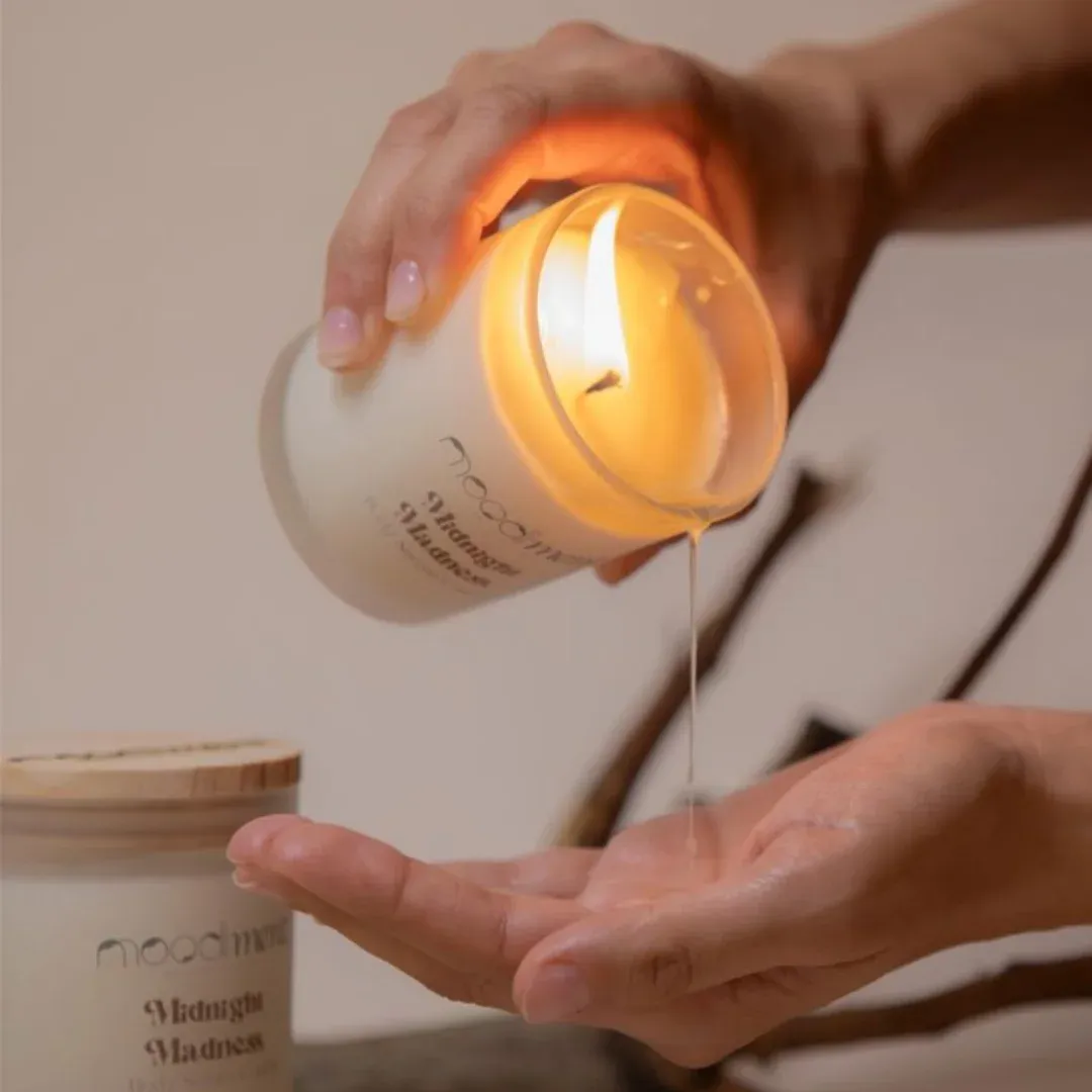Vela de masaje con aceite