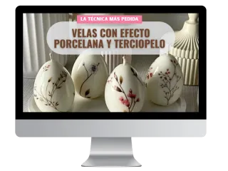 Imagen del mini curso: Velas efecto porcelana